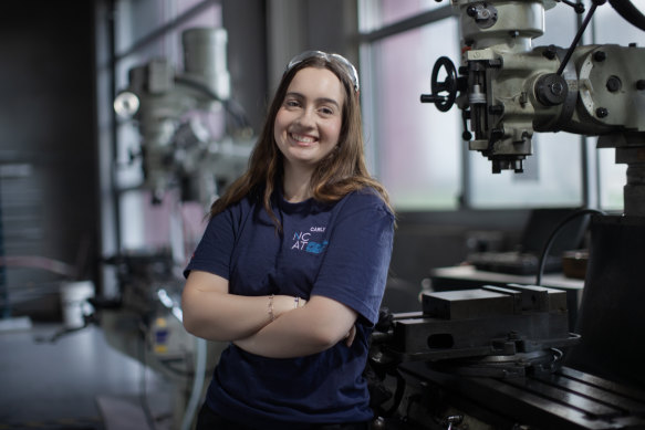 Carly Brown has her sights set on an electrical apprenticeship and becoming an A-grade electrician.