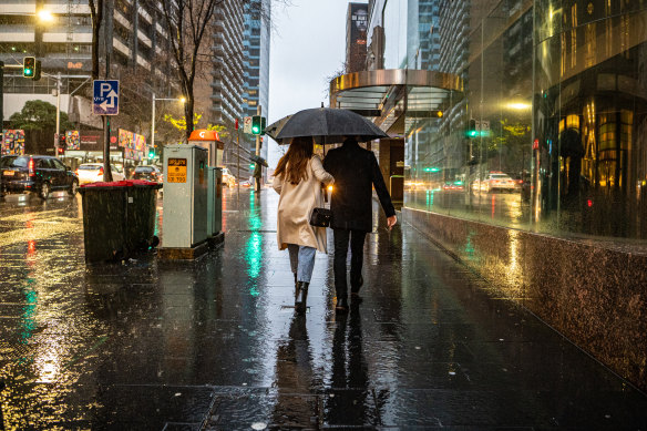 Forecasts showed Sydneysiders could expect to experience a month’s worth of rain in five days in July.