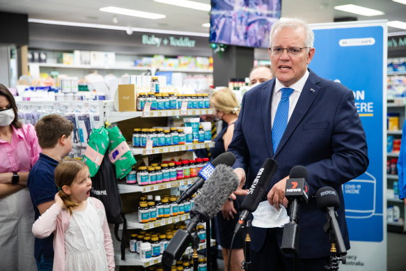 Prime Minister Scott Morrison in Sydney on Friday.