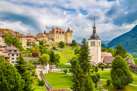 Gruyeres is home to world-famous gruyere cheese.