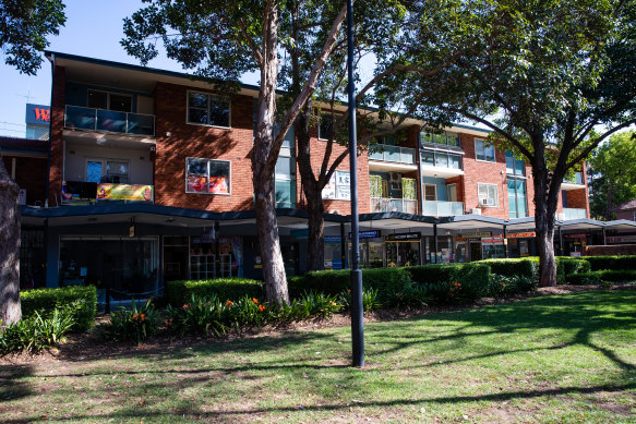 The building complex in Parramatta at the centre of the defamation case.