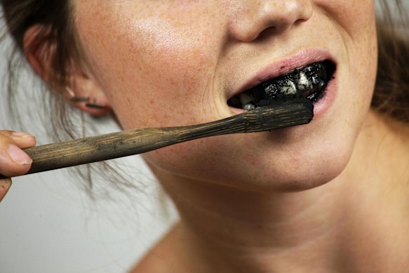 Charcoal toothpastes and others harsh abrasives can wear down the enamel on your teeth over time.