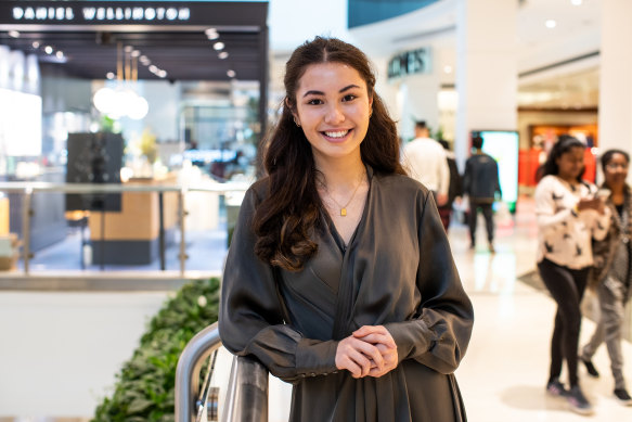 Daphne Fong, 18, found it hard to cope doing year 12 during the pandemic but surprised herself with her resilience and is now relishing being at uni and working.