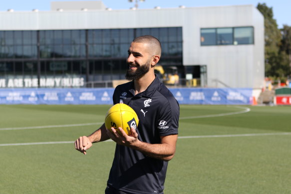 Adam Saad in his new kit. 