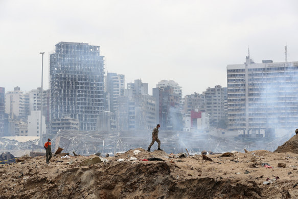 Devastation in Beirut.