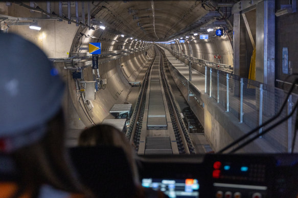 Trains through the Metro tunnel have progressed to the point where they can now run at 80km/h.