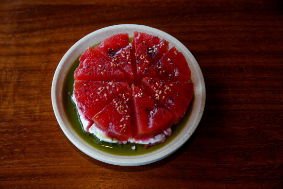 Watermelon at Redoko restaurant in Barangaroo.