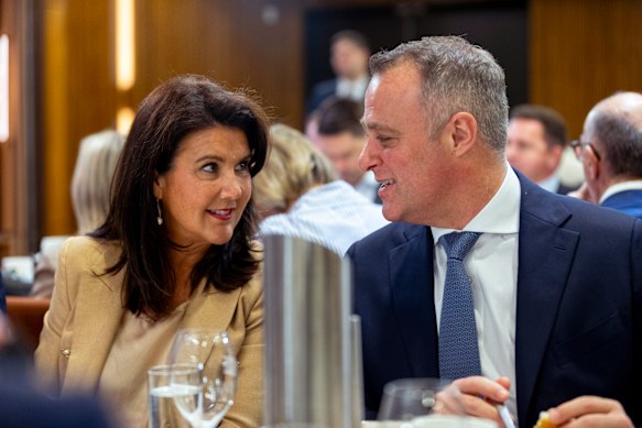 Senator Jane Hume and Tim Wilson last year.