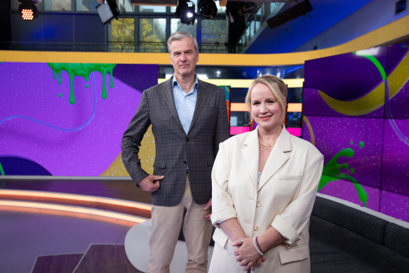 Paramount Global’s Jules Borkent, left, and Beverley McGarvey, co-vice president of Paramount Australia, say bringing Nickelodeon to free-to-air TV is a win for audiences.