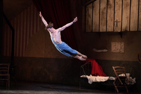 Taking a leap to Australia: Joseph Caley in Le Jeune Homme et la Mort.