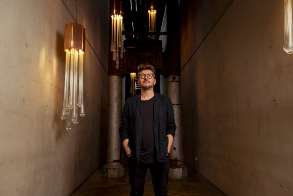 ‘A frozen moment in time’: Alex Seton with part of his work.