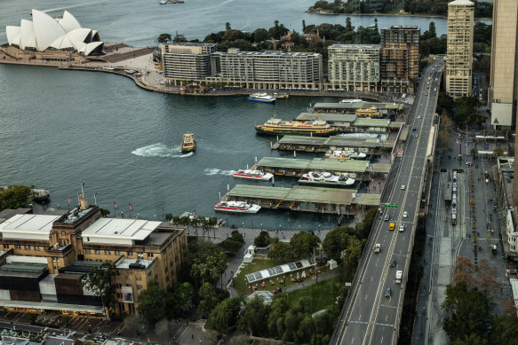 The project includes plans to renew Circular Quay’s train station beneath the Cahill Expressway.