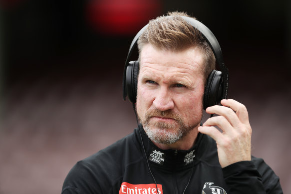 Former Collingwood coach Nathan Buckley.