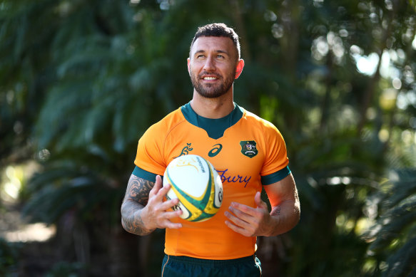 Quade Cooper will play his first Test in more than four years on Sunday.
