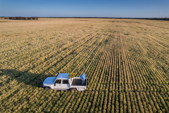 Farmland near the proposed mine site. 