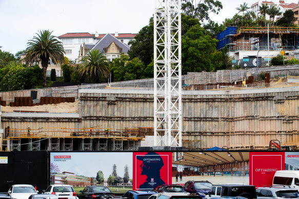 Cranbrook School’s $125 million redevelopment includes a new 50-metre swimming pool and four-level building housing a hall, theatre spaces and orchestral rehearsal room.