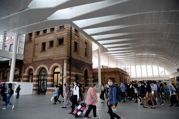 Work on the northern concourse at Central Station was completed recently.