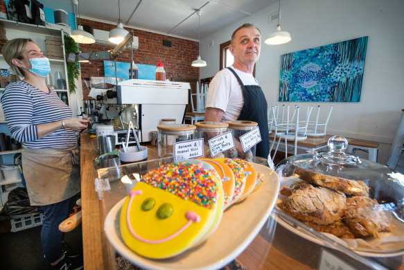 Trevor Robinson is planning to reopen his Barwon Heads cafe for indoor service when restrictions ease on Friday. 