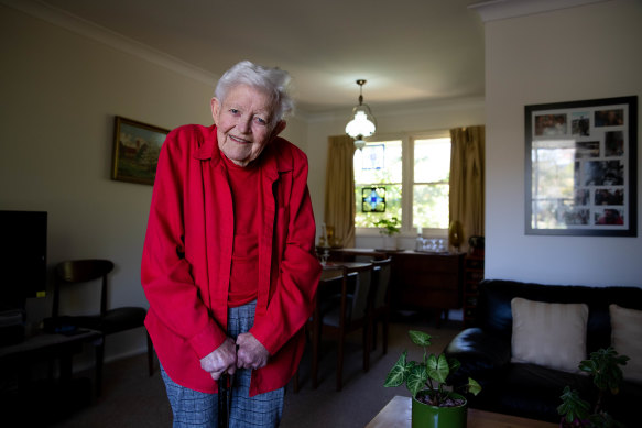 Val Fell, 93, a member of the Council of Elders, has been postponing her retirement for years.