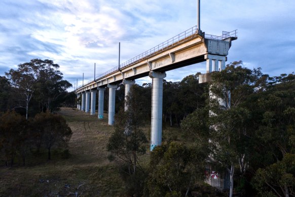 A bridge not quite far enough – the incomplete Maldon to Dombarton rail bridge.