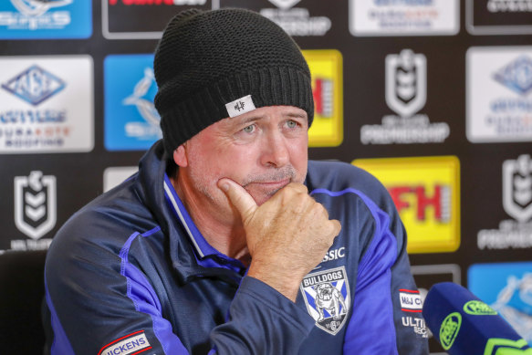 Dogs officials will have a clearer idea in a month whether to ''sack or back'' coach Dean Pay.