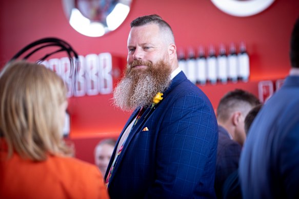 Dan Repacholi at the Melbourne Cup in 2023. 