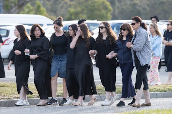 Mourners gather to farewell Bondi hero Reuven Morrison.