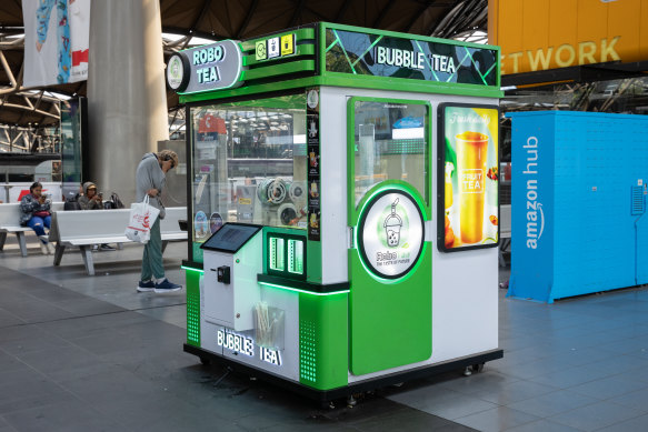 The Robo Tea machine in Southern Cross Station.