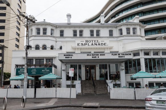 The Hotel Esplanade in St Kilda.