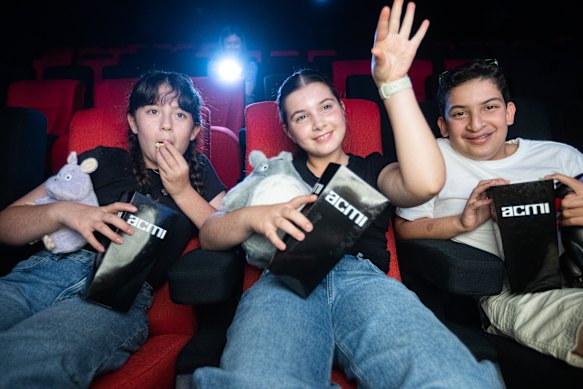 For Florence Romstad-Contreras, Macy Varrall and Parsa Poudat (left to right), movies aren’t just a pastime; they’re emotionally enlightening.