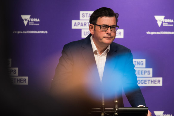 'We will get this job done': Premier Daniel Andrews on Monday.