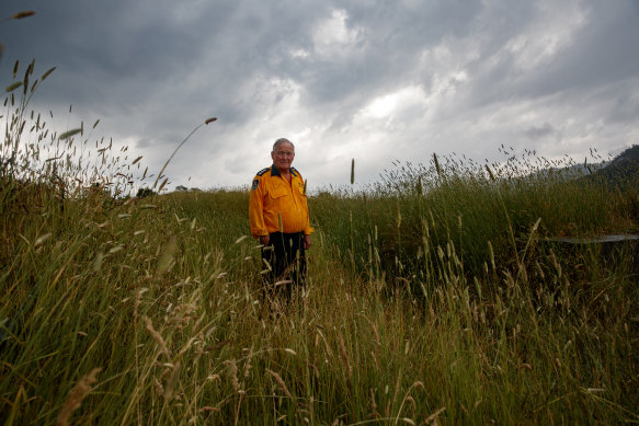 NSW RFS Cowra group captain Guy Noble said the grass loads are concerning after three years of heavy rain. 