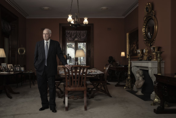 Former prime minister Paul Keating in his Potts Point office.