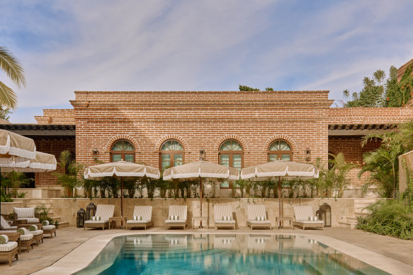 Todos Santos Boutique Hotel is housed in a handsome 19th-century brick building that was originally a hacienda for a Spanish countess.