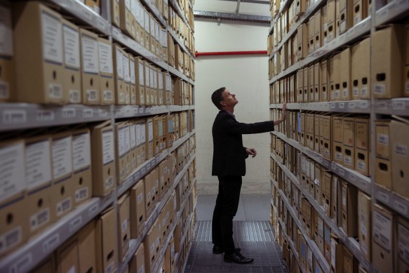 Martyn Killion, the director for collections, access and engagement at the NSW State Archives in Kingswood.