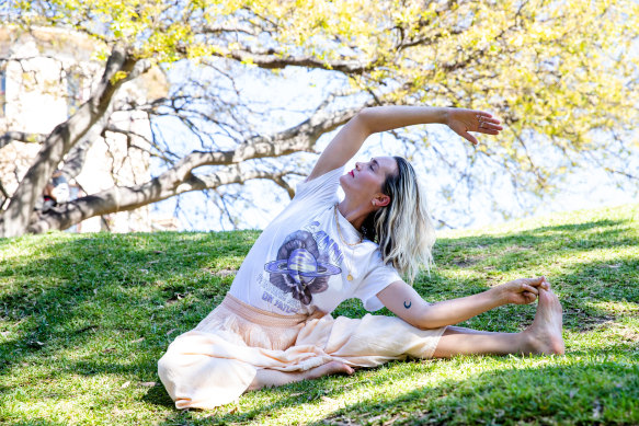 Sydney yoga teacher Monique Blackwell, 40, began journaling her hormonal symptoms throughout the month before embracing the concept of cycle syncing.