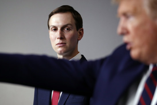 Jared Kushner does not directly acknowledge that his father-in-law, Donald Trump, lost the election or reproach him for not conceding the election.