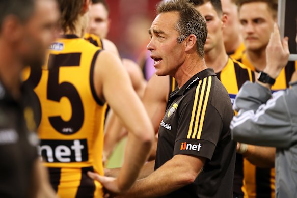 Hawks coach Alastair Clarkson.
