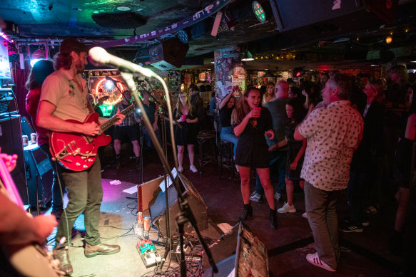 Live music, loud and free: Frankie’s Pizza became a centrepiece of the city’s gig scene.