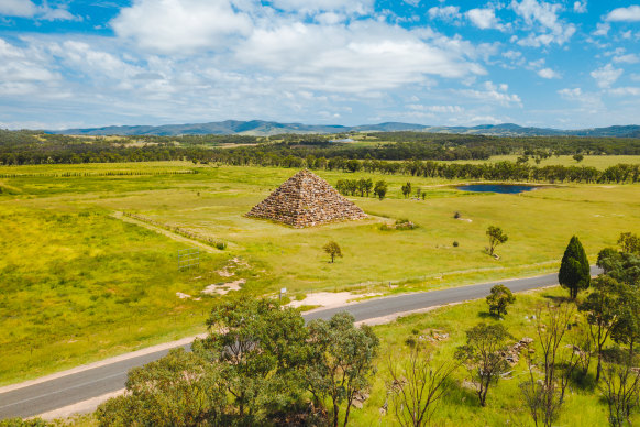 The pyramid sits on private land so can only be viewed or photographed from the road.