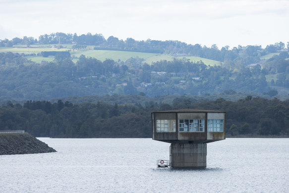 The Cardinia reservoir is more than 88 per cent full.