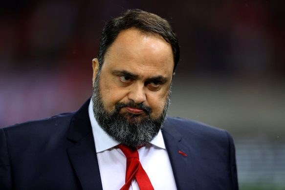 Olympiacos and Nottingham Forest owner Evangelos Marinakis has returned a positive test for COVID-19.