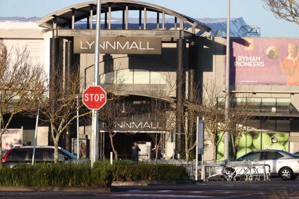 The Lynn Mall shopping centre in Auckland where a known supporter of Islamic State attacked shoppers. 