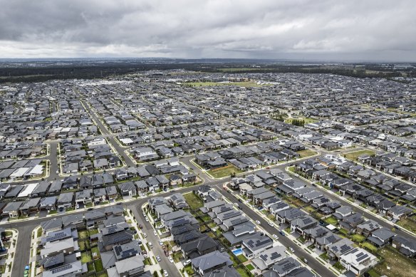 Greenfield development in Sydney’s Marsden Park.