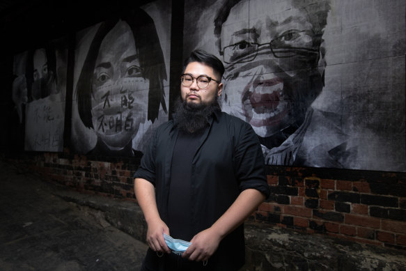 Chinese-Australian artist Badiucao. 