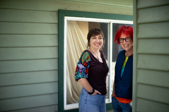 Myfanwy Jones (left) and Hilde Hilton. “We challenge each other but in a way that feels loving and safe,” says Jones.