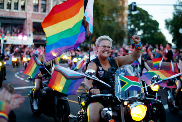 This was the first parade on Oxford Street since 2020. 