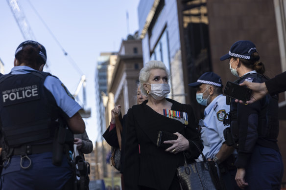 Police disrupted dozens of coordinated protests in NSW on Tuesday. 