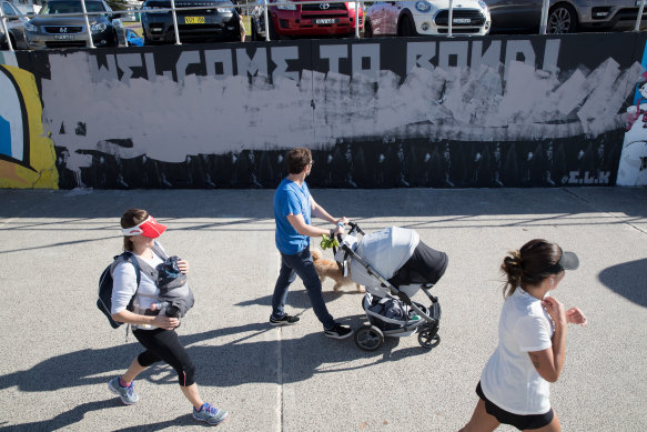 A controversial mural by artist Luke Cornish  on the Bondi Beach seawall has been defaced.