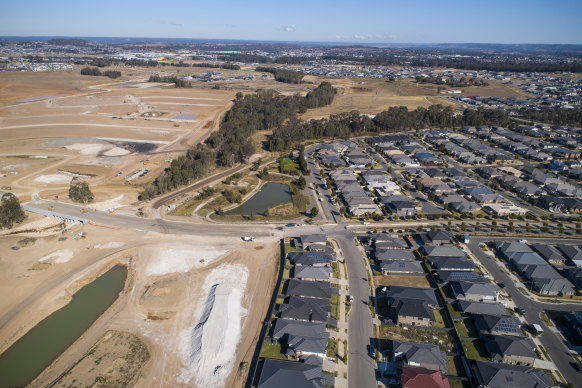 Housing development at Oran Park.